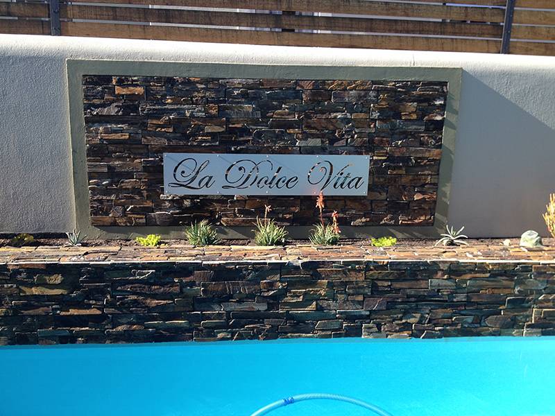 Cut Out lettering and perspex Sign