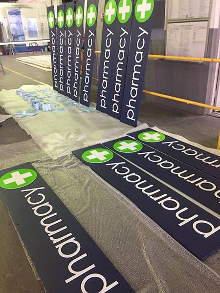 Sandblast and perspex Signs