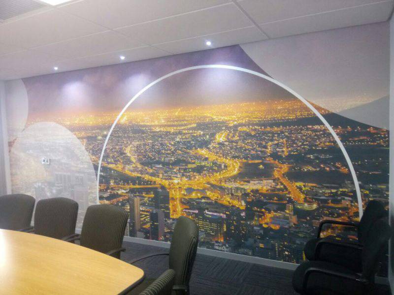 Shop front Branding, office wall Paper
