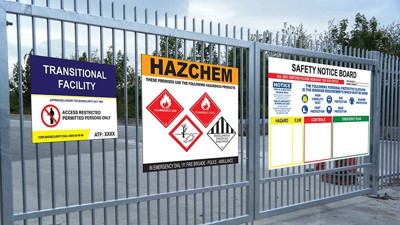 Sandblast and perspex Signs