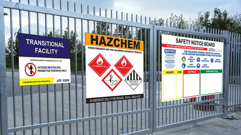 Sandblast and perspex Signs